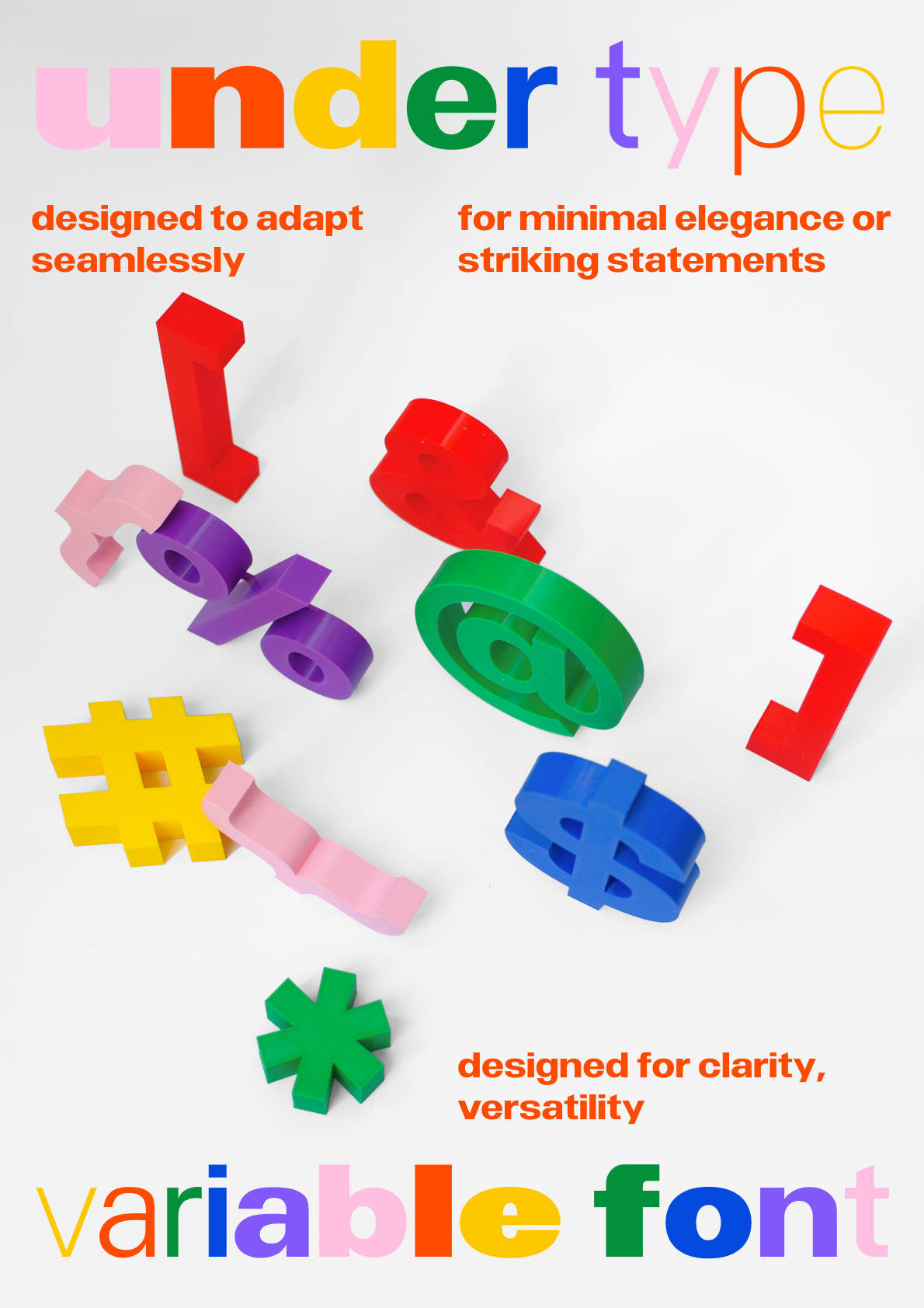 Under font A2 poster 32